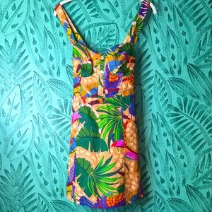 FARM RIO Sand Painted Toucans Tropical Sundress Nwt’s sz M